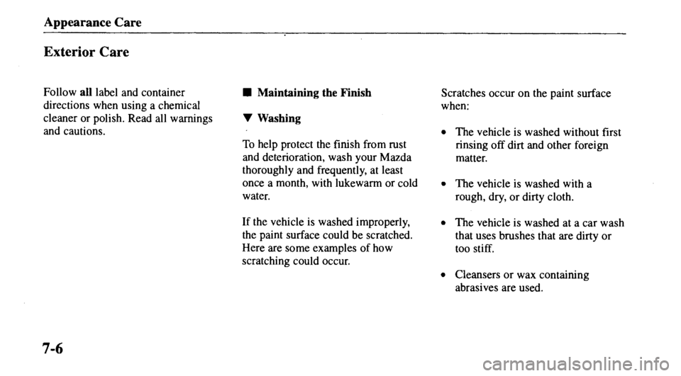 MAZDA MODEL 626 2000  Owners Manual 