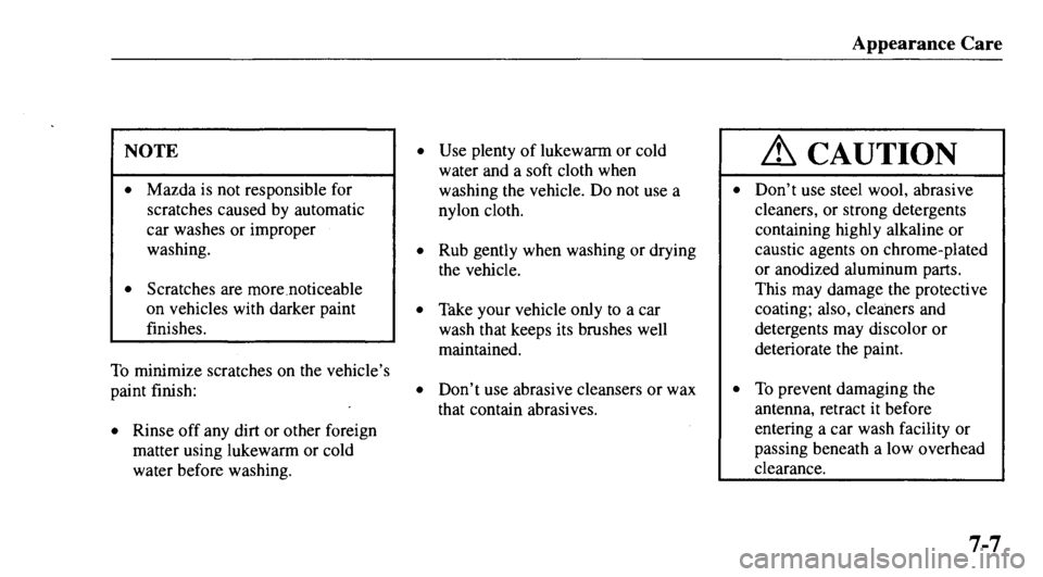 MAZDA MODEL 626 2000  Owners Manual 