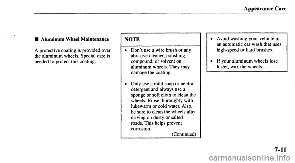 MAZDA MODEL 626 2000  Owners Manual 