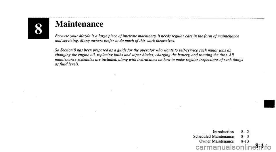 MAZDA MODEL 626 2000  Owners Manual 