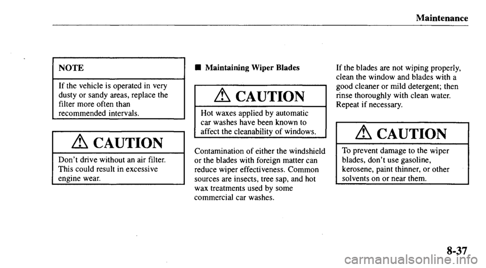 MAZDA MODEL 626 2000  Owners Manual 