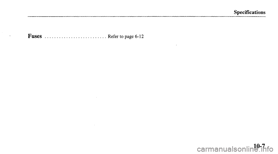MAZDA MODEL 626 2000  Owners Manual 