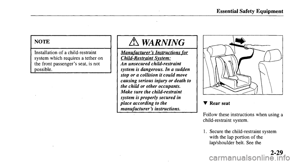 MAZDA MODEL 626 2000  Owners Manual 