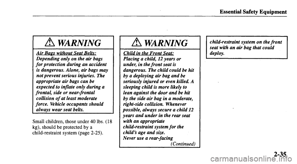 MAZDA MODEL 626 2000  Owners Manual 