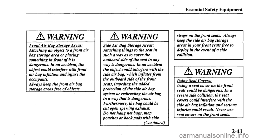 MAZDA MODEL 626 2000  Owners Manual 