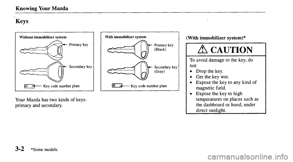 MAZDA MODEL 626 2000  Owners Manual 