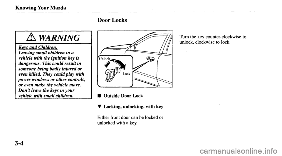 MAZDA MODEL 626 2000  Owners Manual 