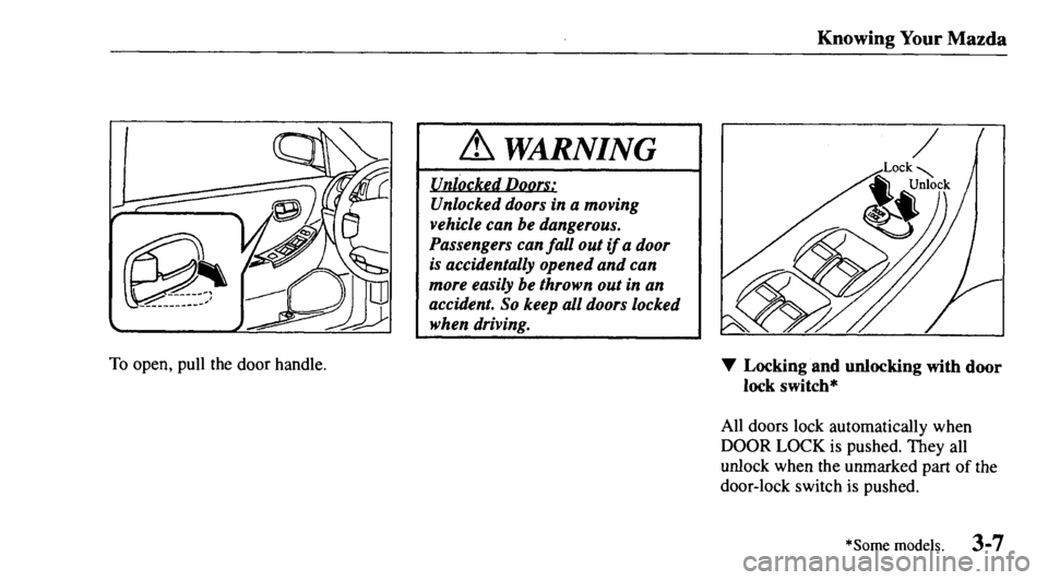 MAZDA MODEL 626 2000  Owners Manual 