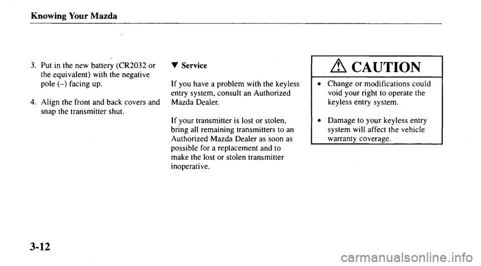 MAZDA MODEL 626 2000  Owners Manual 