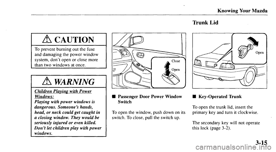 MAZDA MODEL 626 2000  Owners Manual 