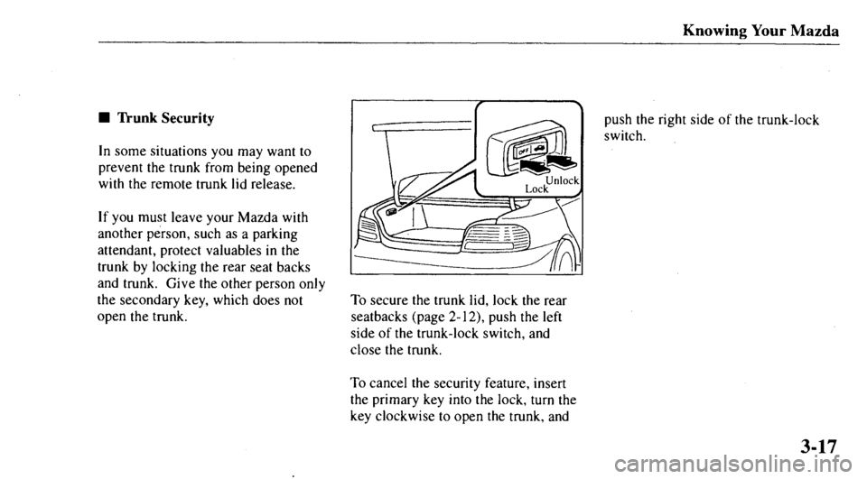 MAZDA MODEL 626 2000  Owners Manual 