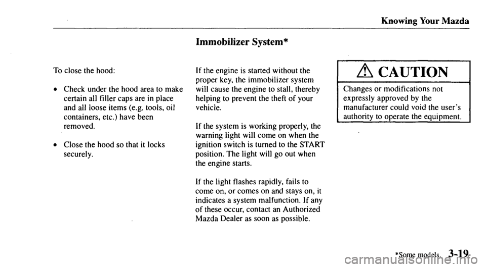 MAZDA MODEL 626 2000  Owners Manual 