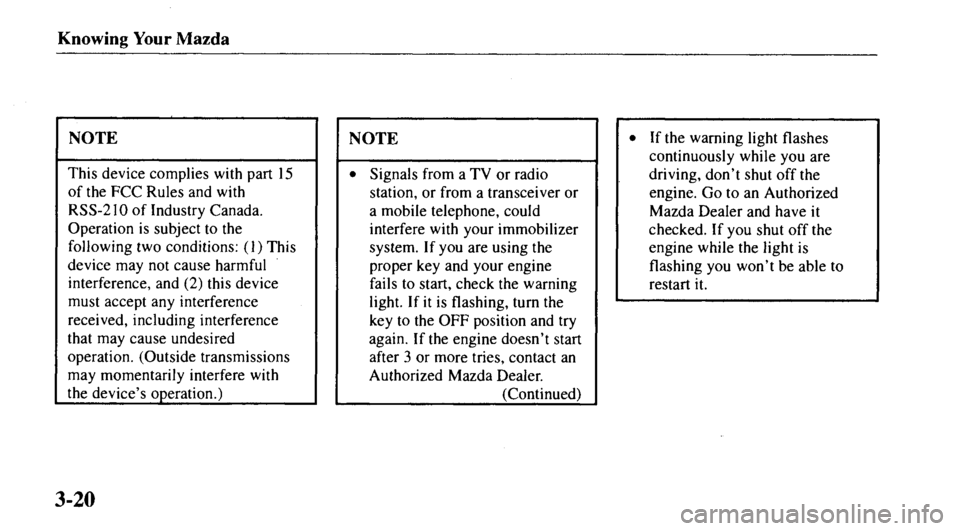MAZDA MODEL 626 2000  Owners Manual 