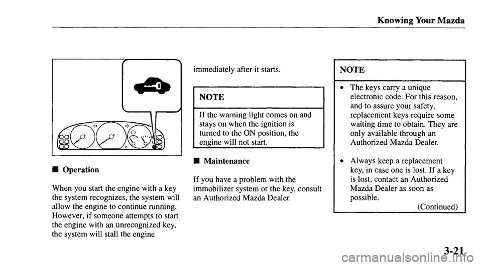 MAZDA MODEL 626 2000  Owners Manual 