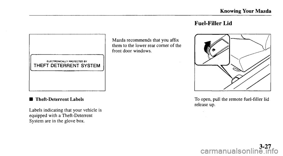 MAZDA MODEL 626 2000  Owners Manual 
