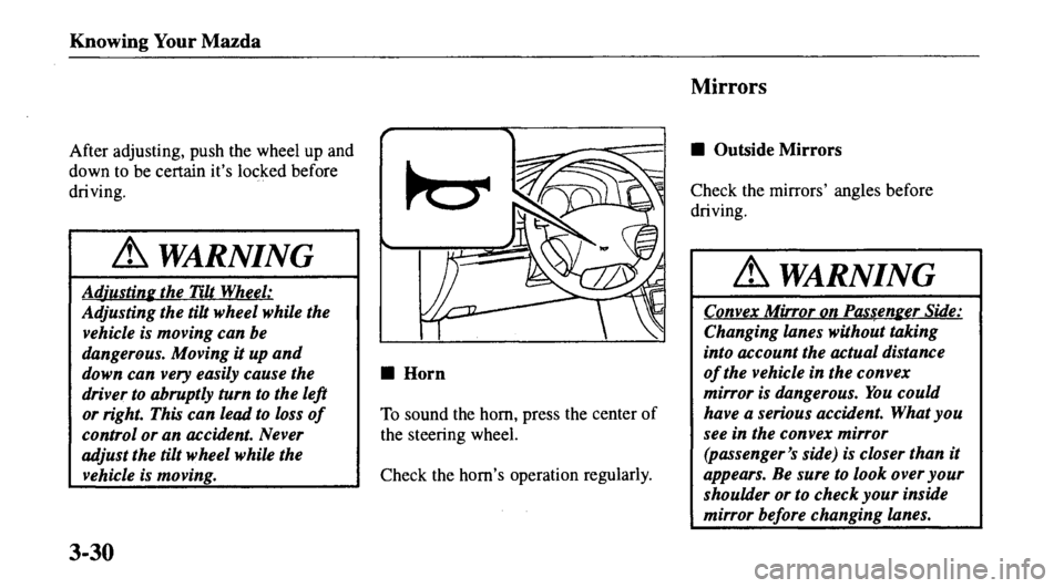 MAZDA MODEL 626 2000  Owners Manual 