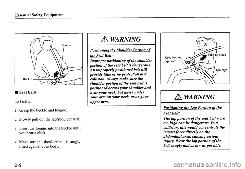 MAZDA MODEL MX-5 MIATA 2000  Owners Manual 