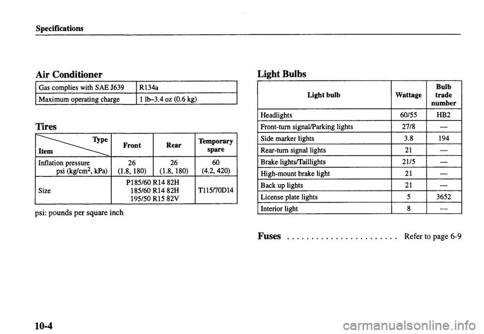 MAZDA MODEL MX-5 MIATA 2000  Owners Manual 