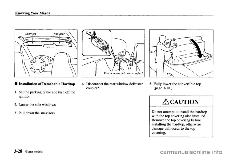 MAZDA MODEL MX-5 MIATA 2000  Owners Manual 