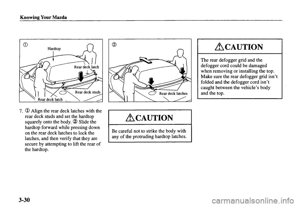 MAZDA MODEL MX-5 MIATA 2000  Owners Manual 