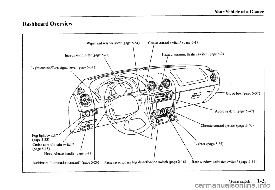 MAZDA MODEL MX-5 MIATA 2000  Owners Manual 