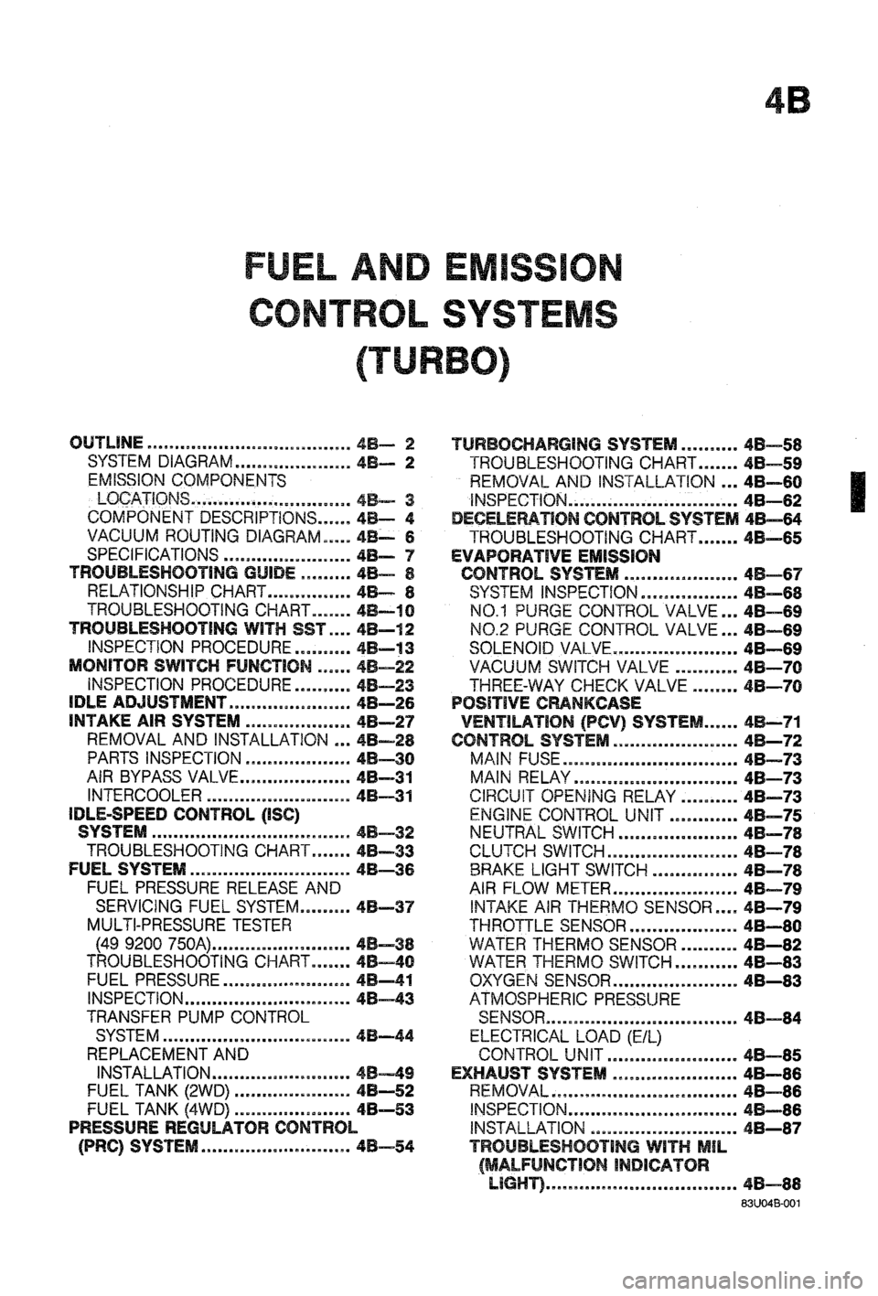 MAZDA 323 1988  Workshop Manual 