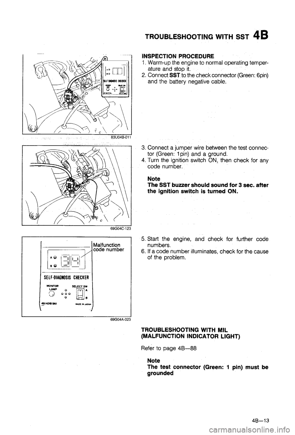 MAZDA 323 1988  Workshop Manual 