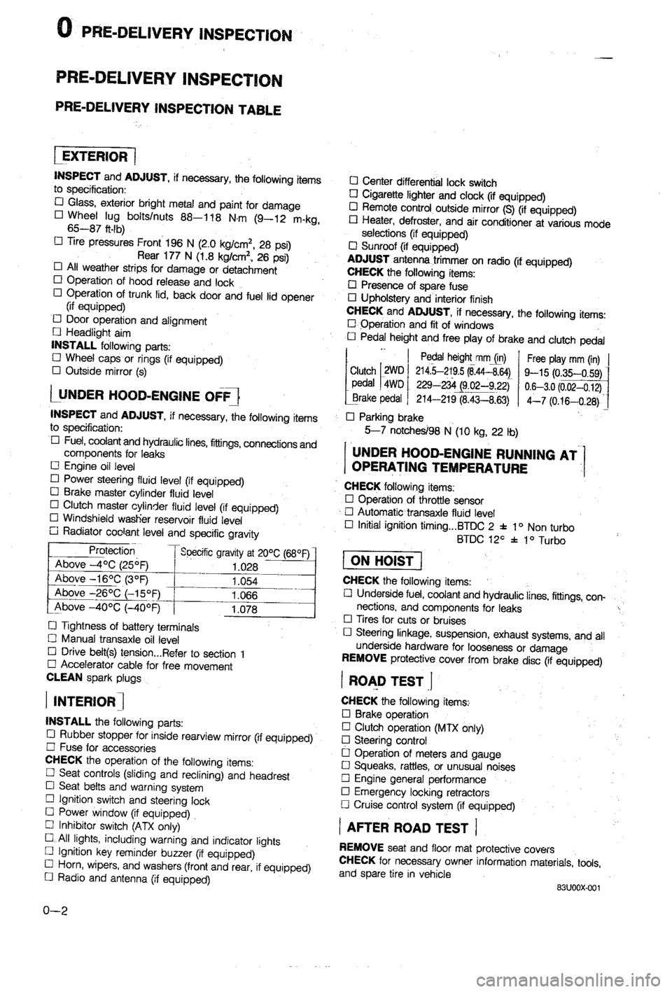 MAZDA 323 1988  Workshop Manual 