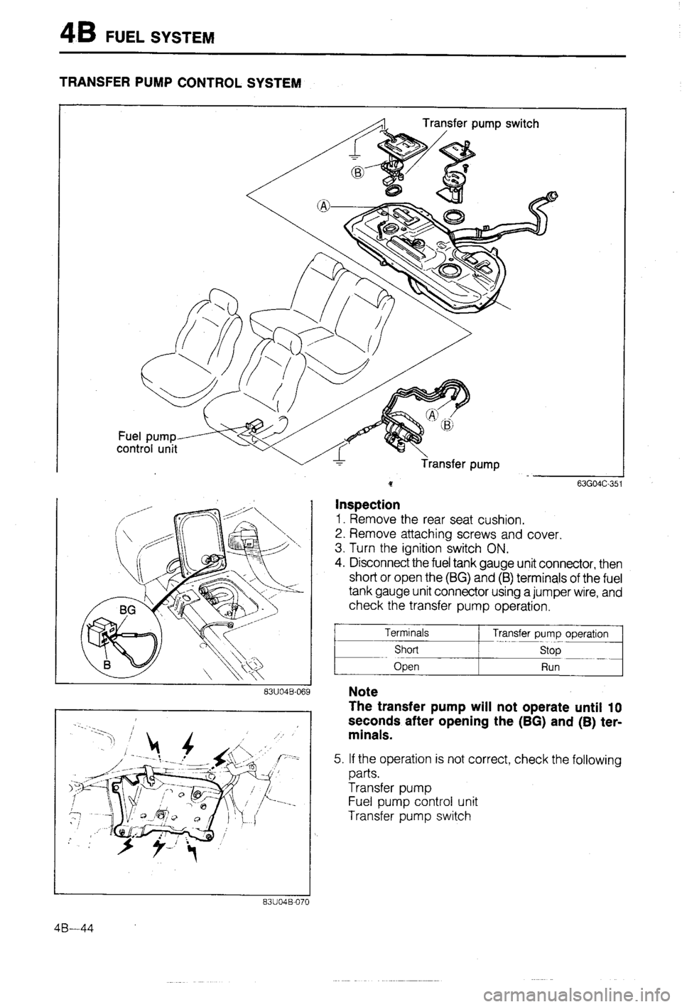 MAZDA 323 1988  Workshop Manual 