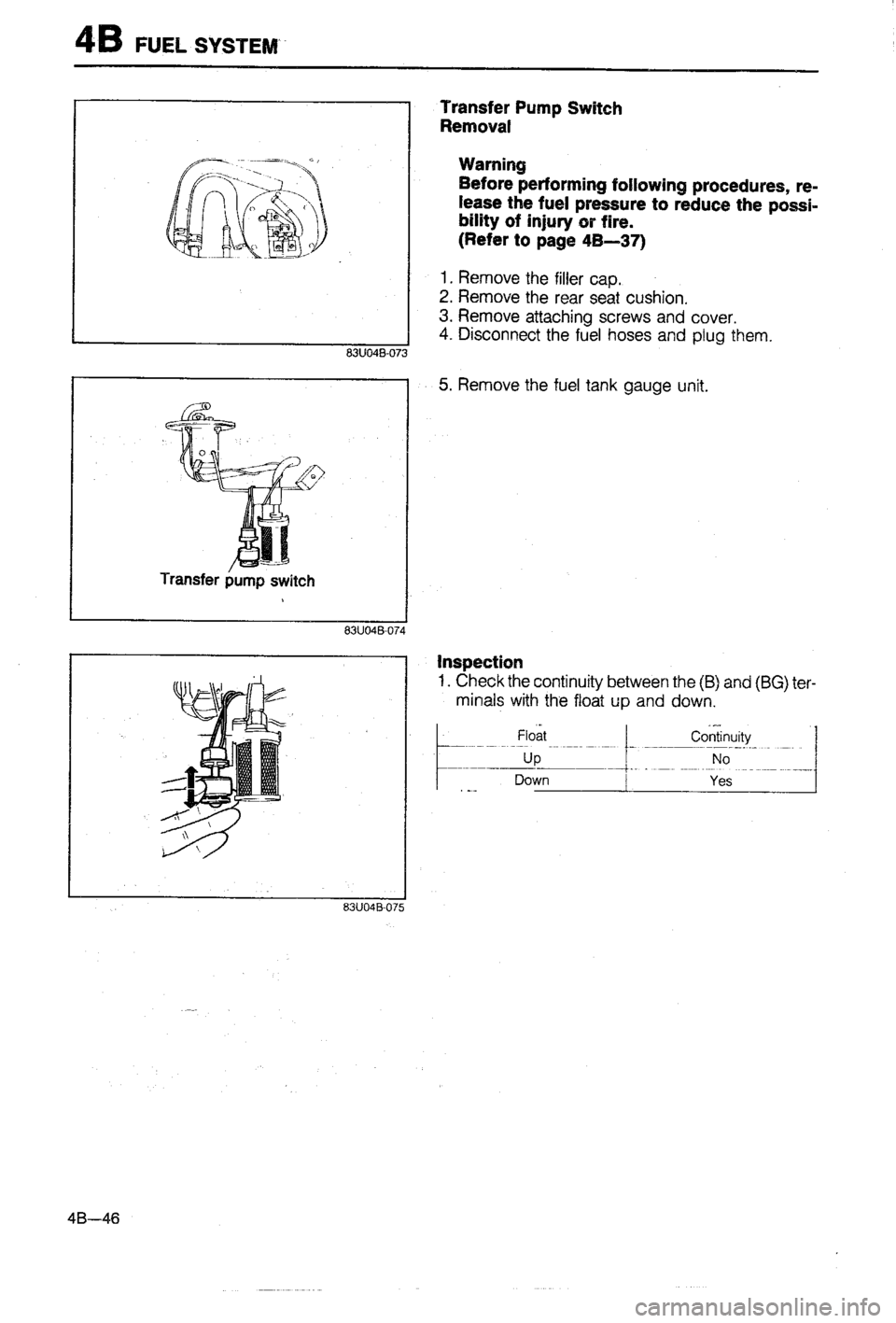 MAZDA 323 1988  Workshop Manual 