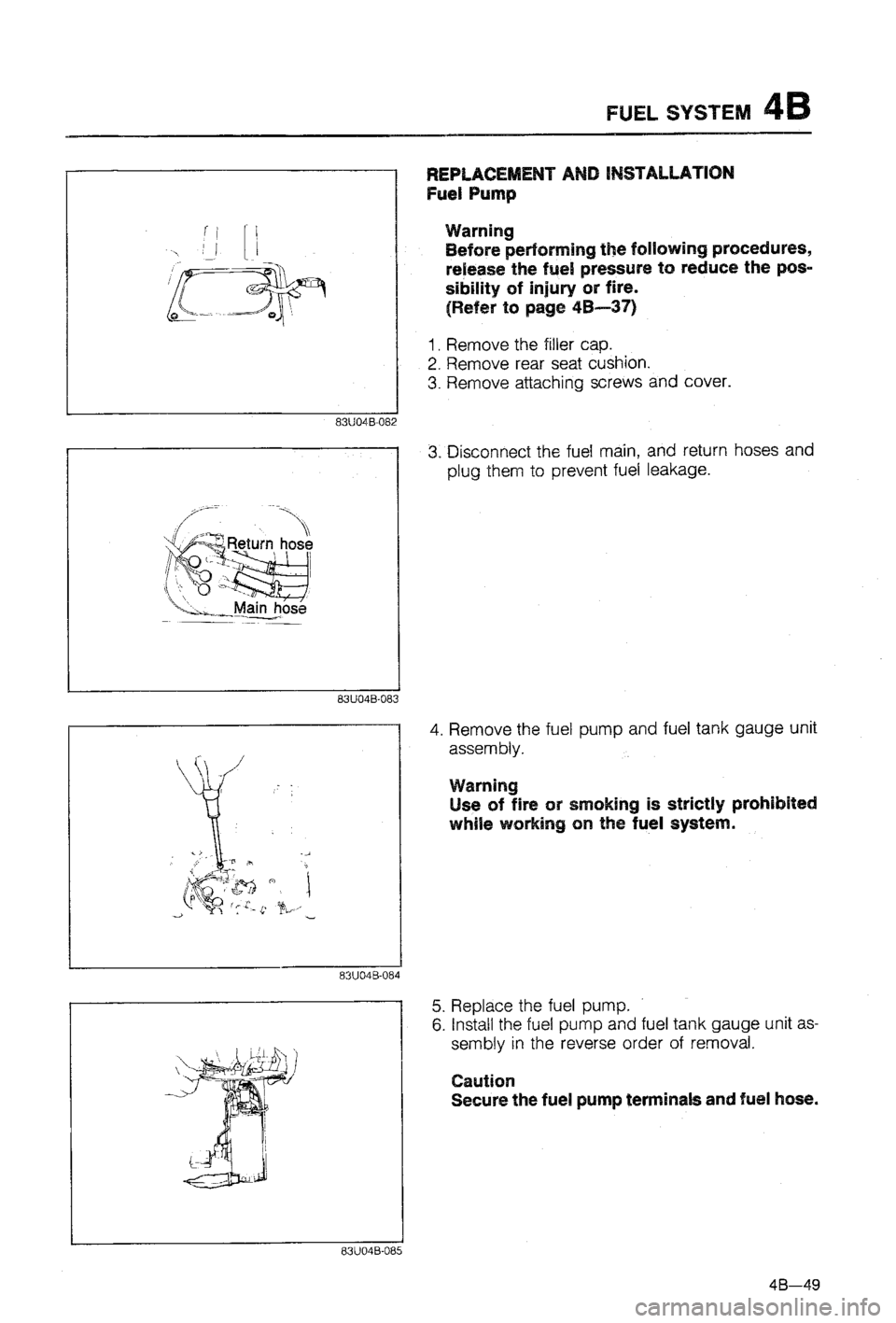 MAZDA 323 1988  Workshop Manual 