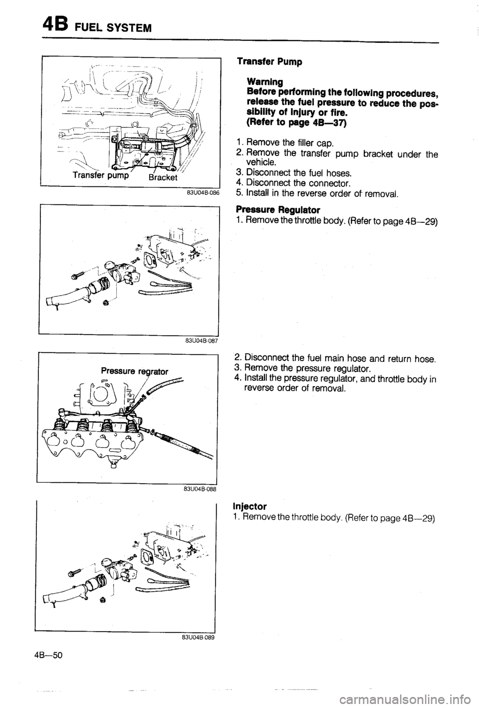 MAZDA 323 1988  Workshop Manual 