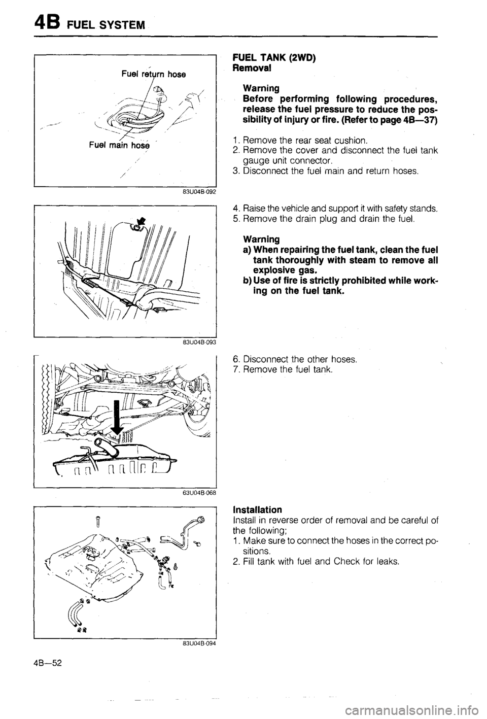 MAZDA 323 1988  Workshop Manual 