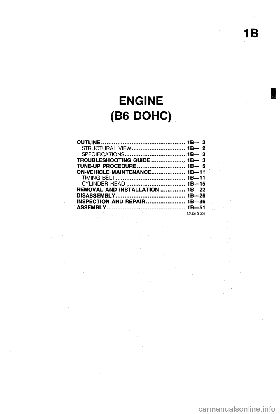 MAZDA 323 1988  Workshop Manual 