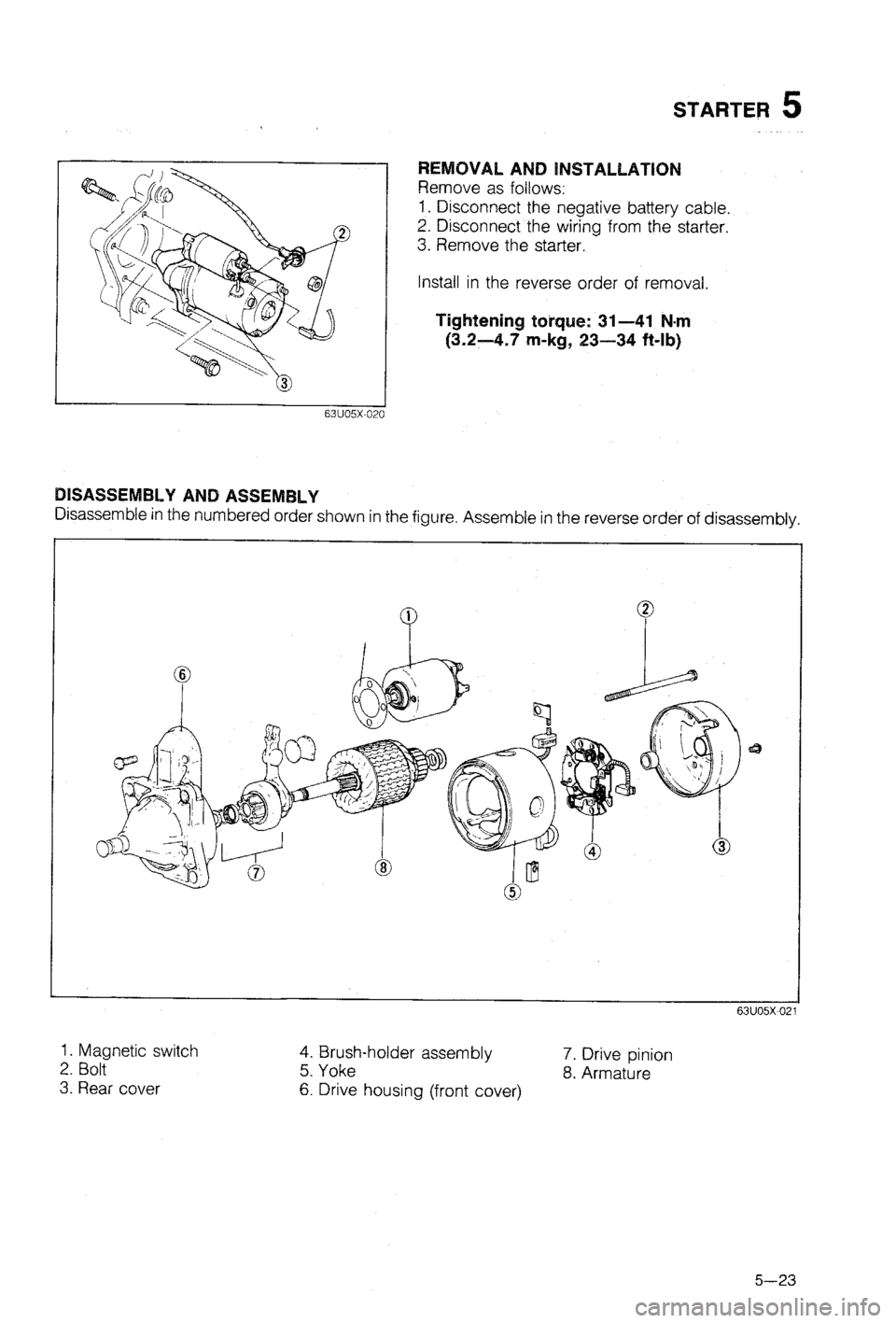 MAZDA 323 1988  Workshop Manual 