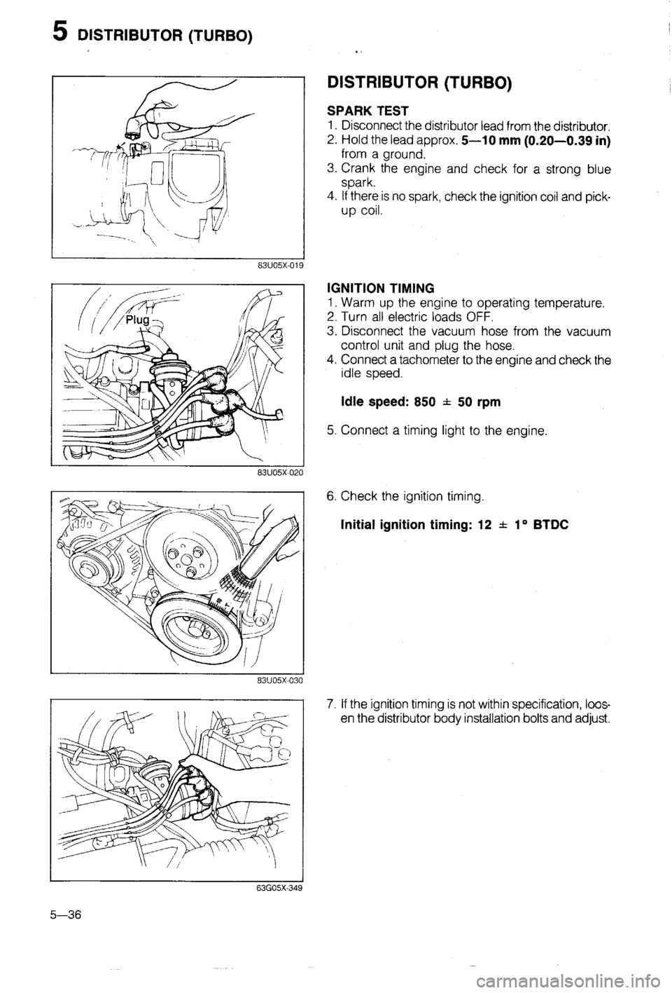 MAZDA 323 1988  Workshop Manual 