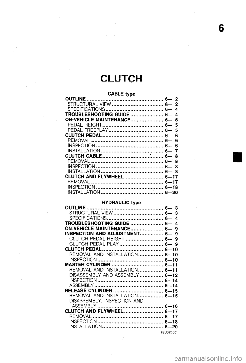 MAZDA 323 1988  Workshop Manual 