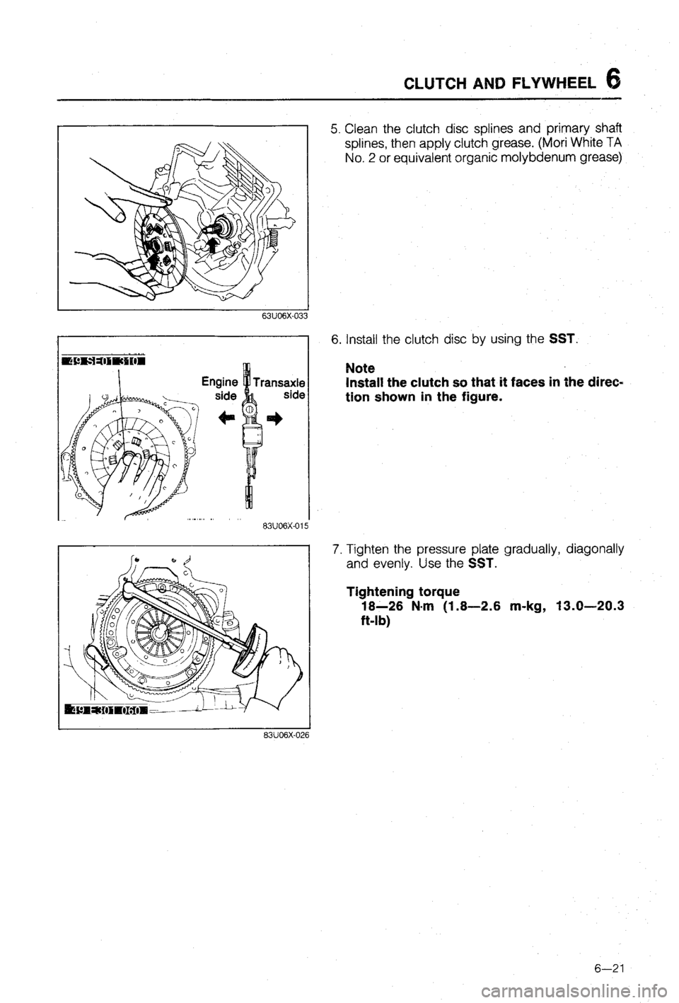 MAZDA 323 1988  Workshop Manual 