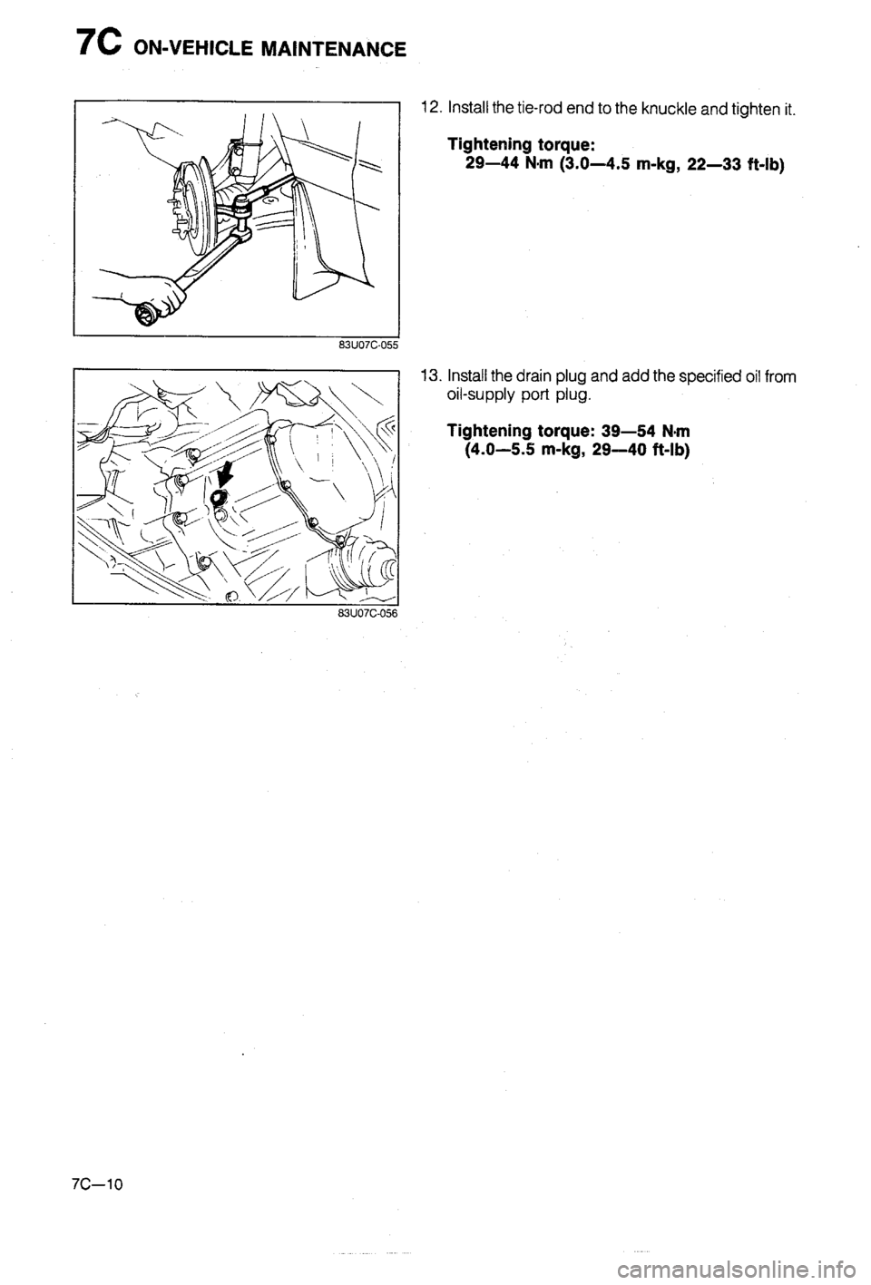 MAZDA 323 1988  Workshop Manual 