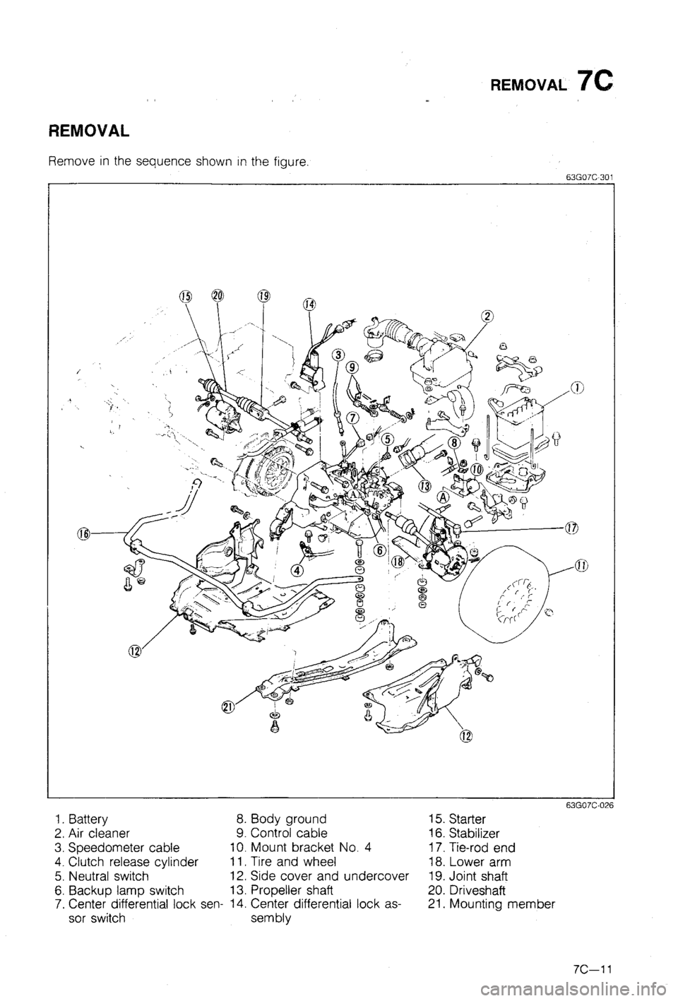 MAZDA 323 1988  Workshop Manual 