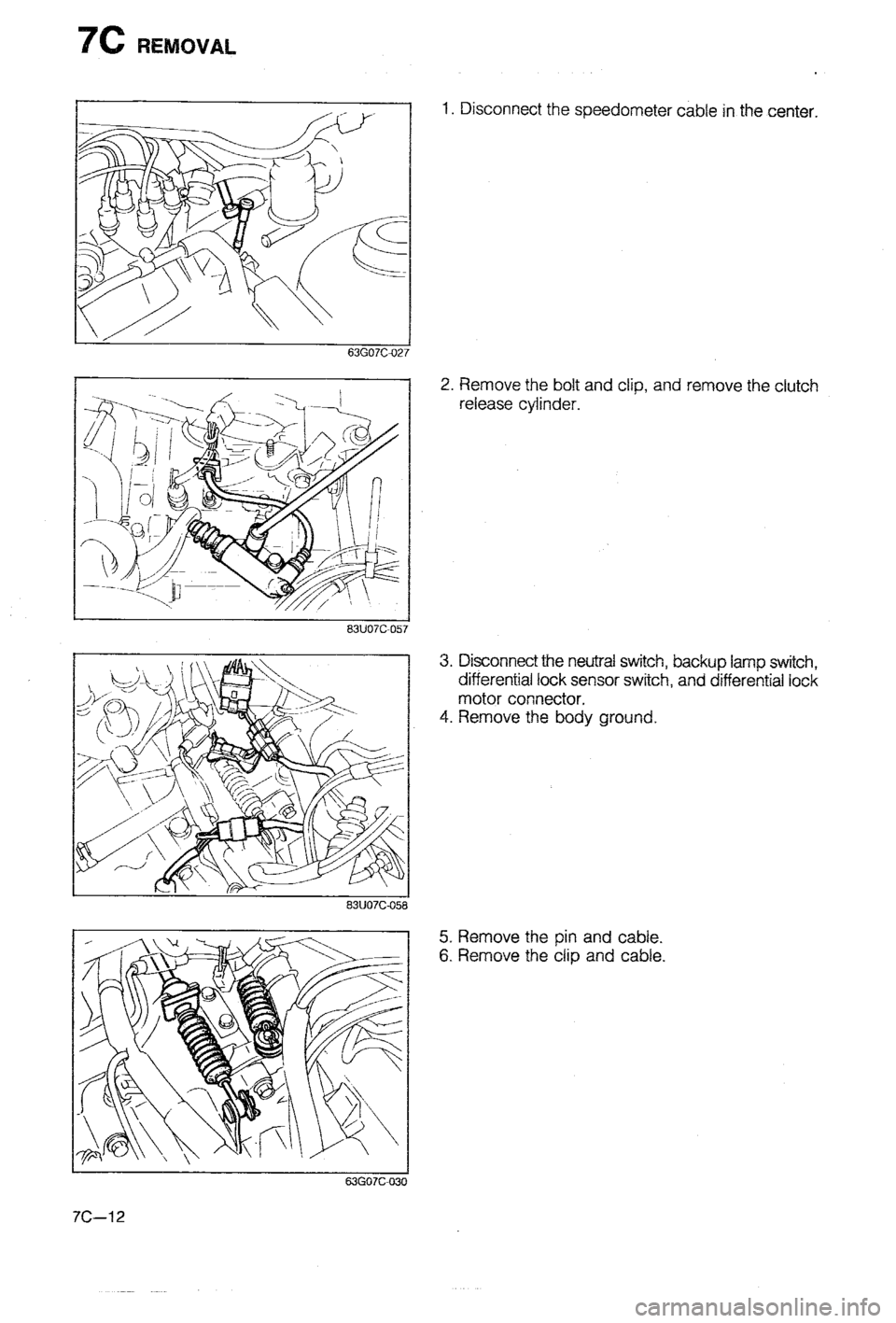 MAZDA 323 1988  Workshop Manual 