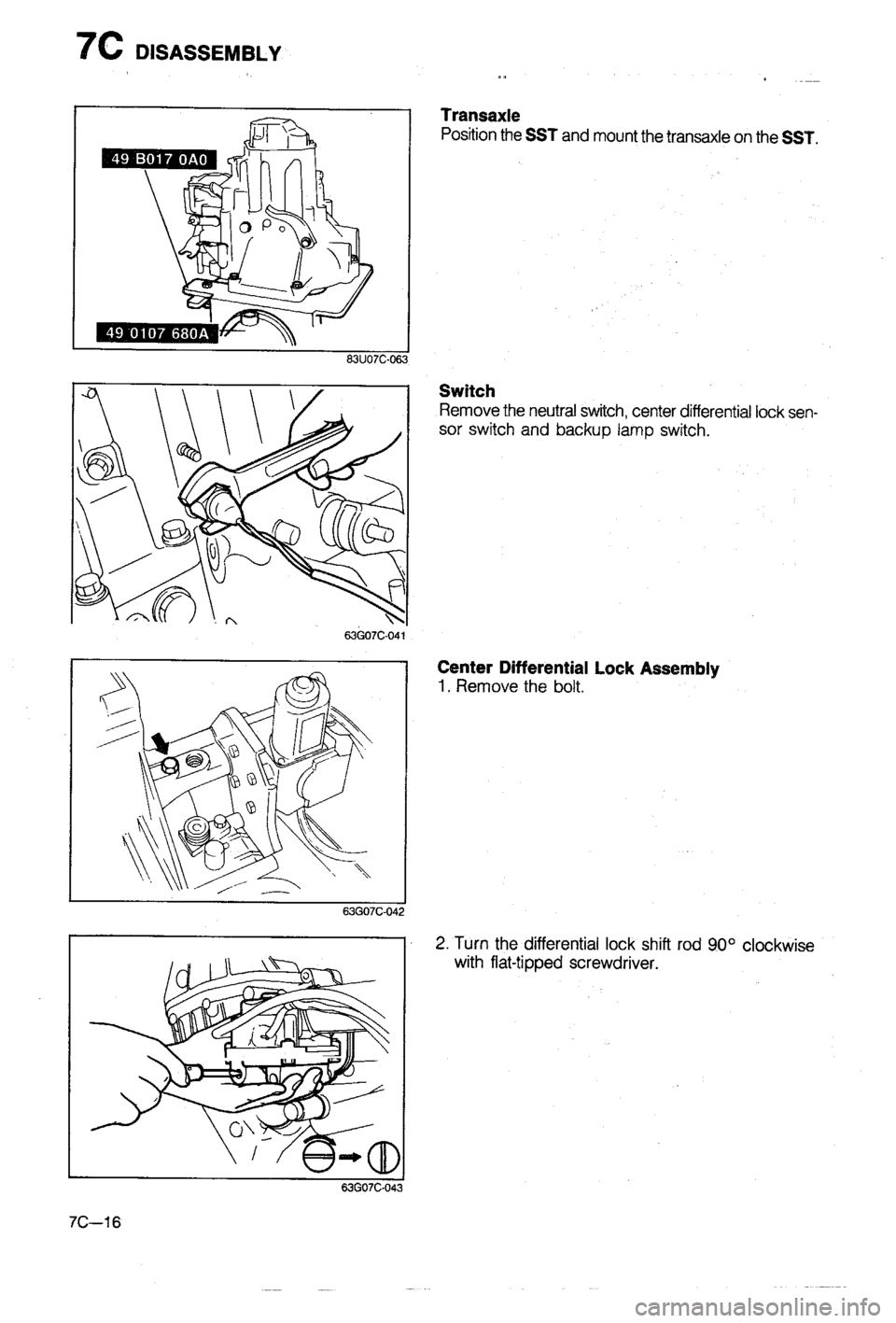MAZDA 323 1988  Workshop Manual 