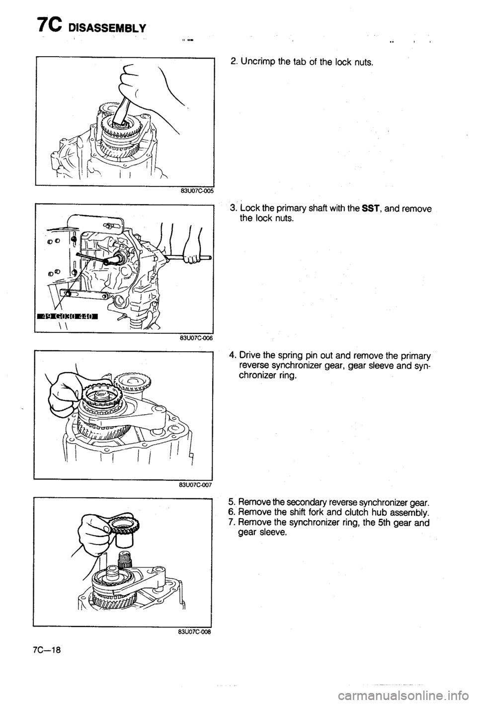 MAZDA 323 1988  Workshop Manual 