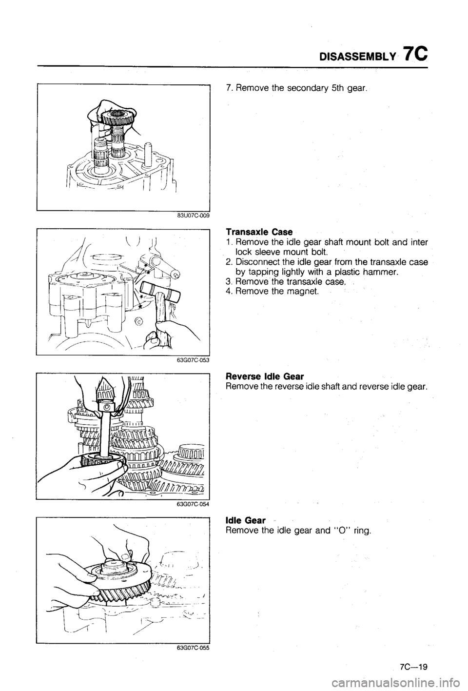MAZDA 323 1988  Workshop Manual 