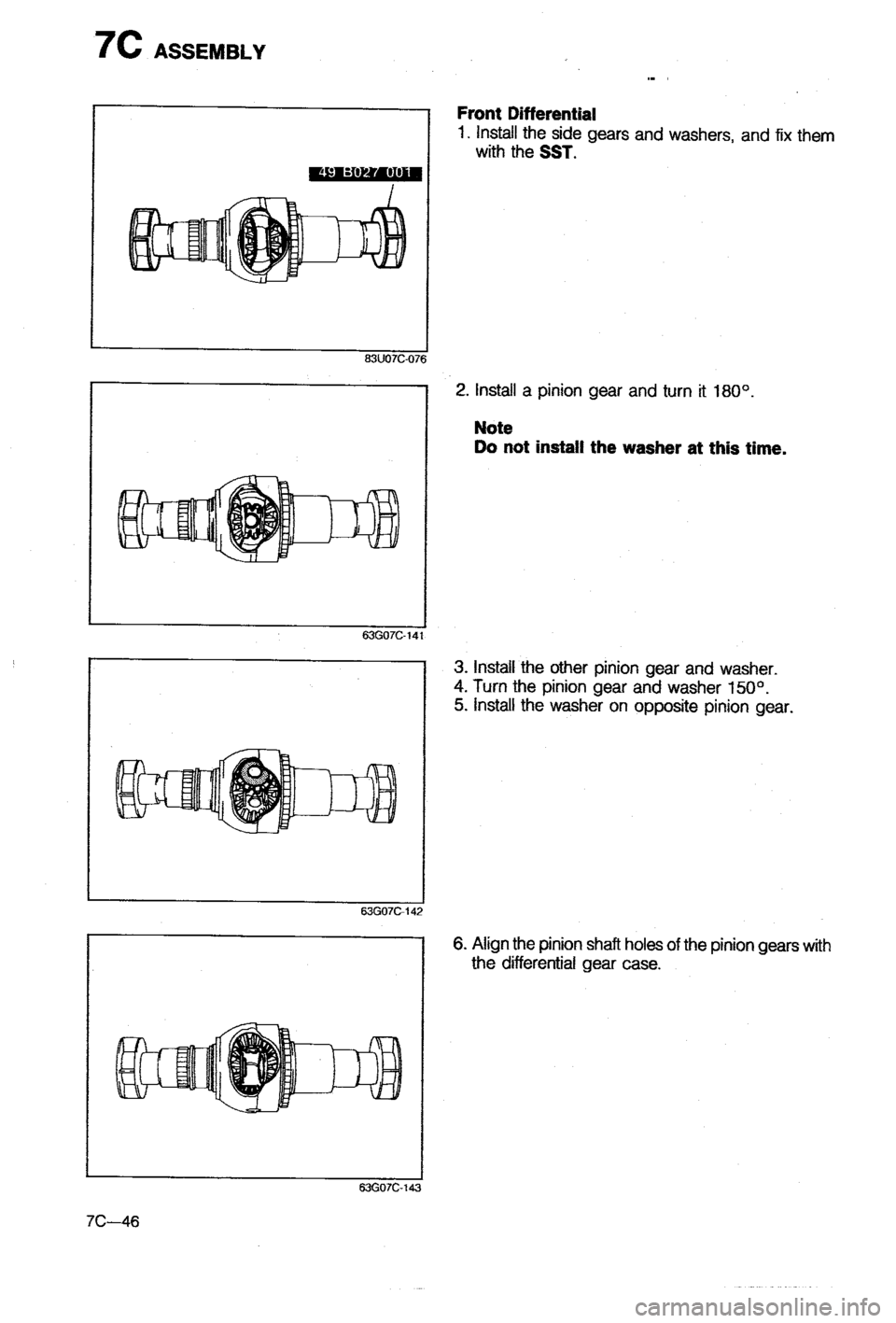 MAZDA 323 1988  Workshop Manual 