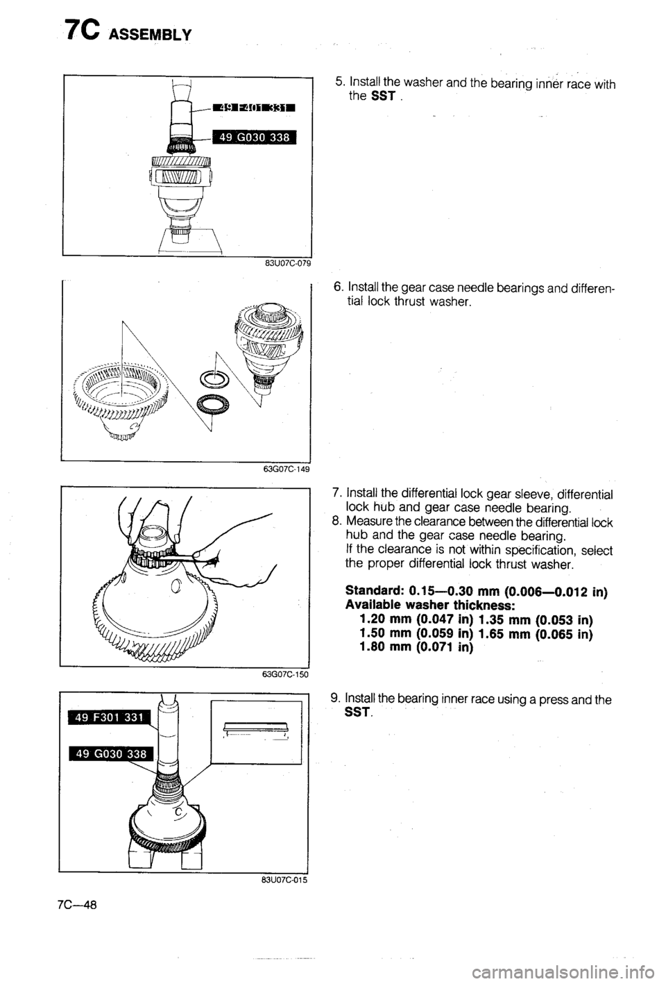 MAZDA 323 1988  Workshop Manual 