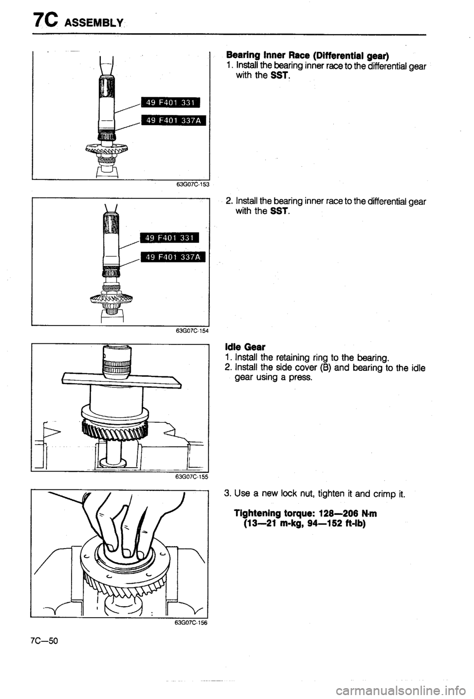 MAZDA 323 1988  Workshop Manual 