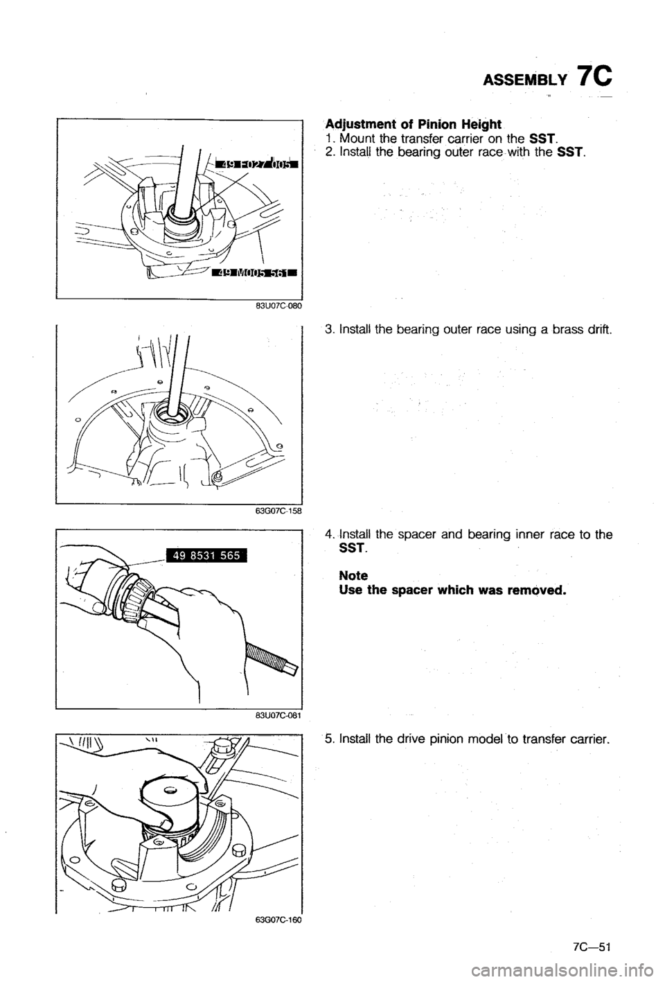 MAZDA 323 1988  Workshop Manual 