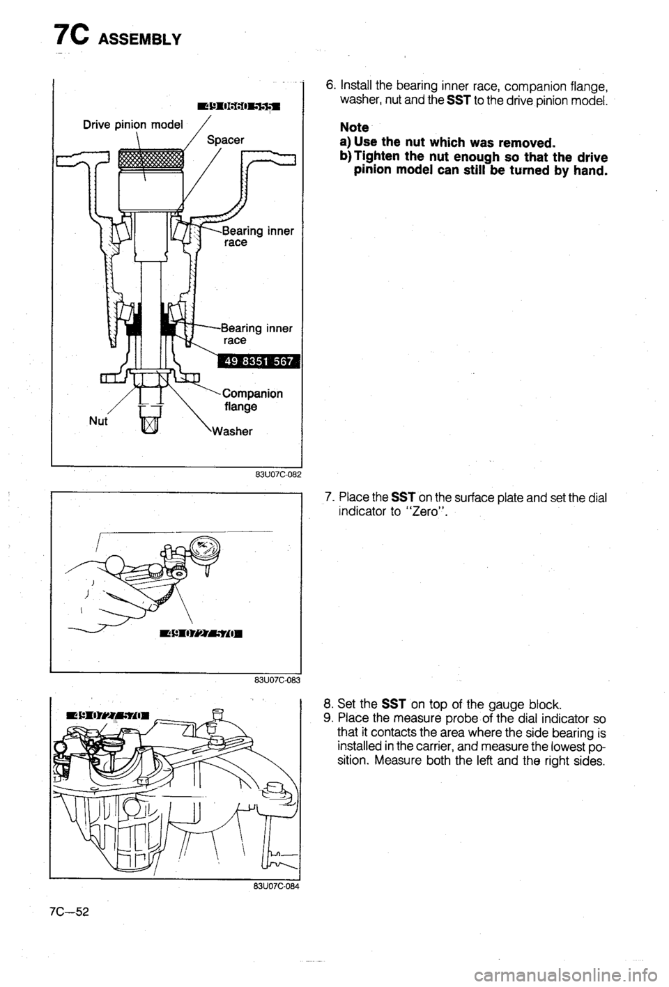 MAZDA 323 1988  Workshop Manual 