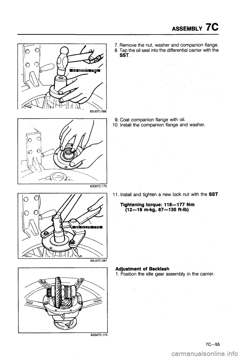 MAZDA 323 1988  Workshop Manual 